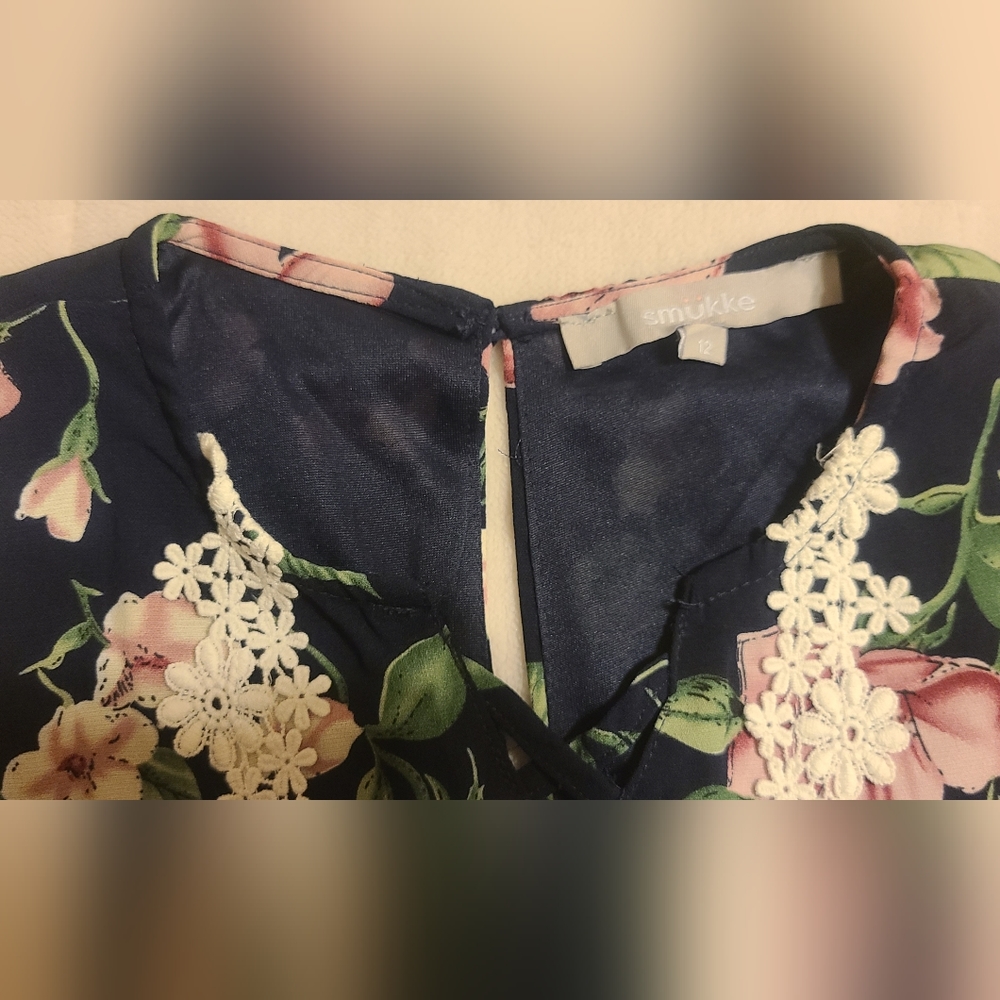 Smukke Girls' Floral Romper in Size 12 - Picture 4 of 6